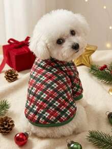 PETSIN 1 Pc Pet Fleece With Cute Christmas Print - Multicolor - View 1