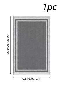 Double‑Sided Waterproof Plastic Grass Mat, Durable Non‑Slip Outdoor Rug, All‑Weather Plastic Floor Mat For Garden, Patio, Camping, Poolside, Backyard, Balcony And Picnic, Outdoor Entrance Decor Mat In Black & Beige - A - View 11