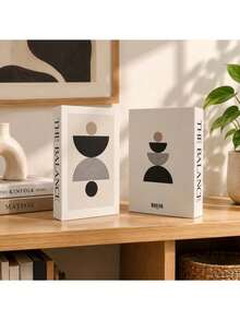1pc Luxury Stylish Open Faux Book Decor, Christmas Ornament, Gift, Living Room Accessory, Paper Storage Box, Nordic Style Coffee Table Book, Storage For Keys, Trinkets & Jewelry - Apricot - View 4