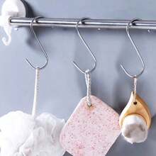 10 Heavy Duty Stainless Steel S-Shaped Hooks - Versatile Metal Hooks For Kitchens, Workshops, Bathrooms, And Gardens. - Multicolor - View 4
