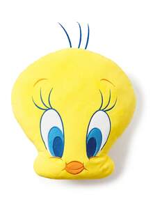 LOONEY TUNES X SHEIN 1個可愛 Tweety 卡通造型裝飾抱枕，適用於沙發、汽車 - 黃色 - 查看 3