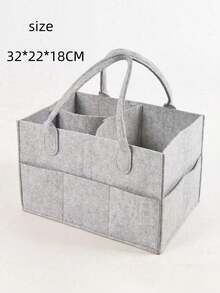 1PC Handheld Felt Storage Bin Large Capacity Portable Car Organizer Tote Bag For Home Office Travel Gift Box Multiple Colors For Birthday Holiday - Multicolor - View 13