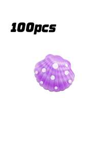 0.98 Inch / 2.5cm Resin Seashell Decor, Mini Artificial Seashell Ornament For Wedding, Holiday, Home Crafts & Home Decor Accessories - Gradient purple - View 12