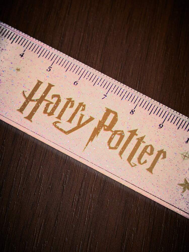 HARRY POTTER X SHEIN Fashion Cartoon Acrylic Ruler, Learning, Stationery, Creativity - Harry Potter - View 4