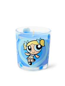 THE POWERPUFF GIRLS X SHEIN شمعة معطرة فتيات القوة (أزرق) - ليتشي ملح البحر - مشاهدة 4