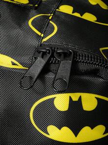 BATMAN X SHEIN 黑黃蝙蝠圖騰旅行收納袋，S/M/L 尺寸，拉鍊開合，衣物分類行李收納袋，適用旅行與商務出差 - 黑黃色 - 查看 7