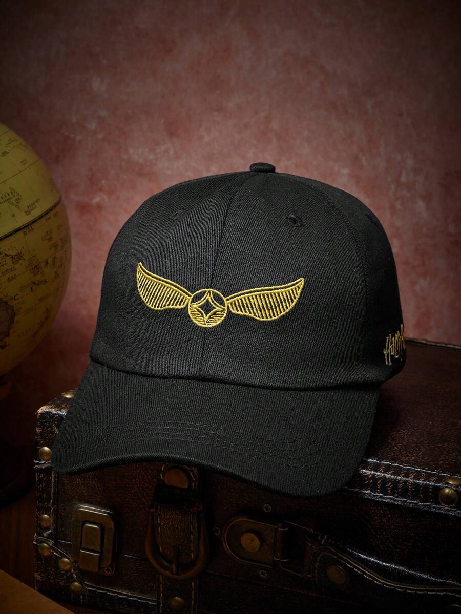 HARRY POTTER X SHEIN Topi Baseball Wanita - Hitam - View 1