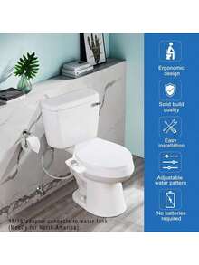 1 Cold Water Detachable Toilet Bidet - Detachable - Space-Saving Bidet, Easy To Install And Convenient To Use - White - View 4