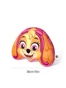 SHEIN | PAW Patrol 1件裝可愛卡通大頭保證經典動畫造型絨毛抱枕，不掉毛，沙發靠墊午睡枕 - 彩色 - 查看 3