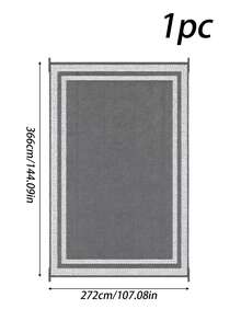 Double‑Sided Waterproof Plastic Grass Mat, Durable Non‑Slip Outdoor Rug, All‑Weather Plastic Floor Mat For Garden, Patio, Camping, Poolside, Backyard, Balcony And Picnic, Outdoor Entrance Decor Mat In Black & Beige - A - View 10