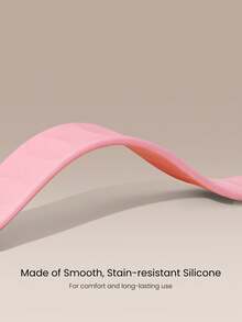 GLOWMODE 25lb Feel Good Sesh Silicone Resistance Band With Textured Non-Slip Grip For Yoga, Stretching & Toning Studio Gym Workout Fitness Wellness Accessory - Pink - View 5