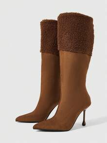 Daringsoles Classic Western Style Women's Boots, Suitable For Daily And Festive Occasions In Autumn And Winter - Rust Brown - View 2
