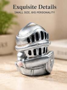 Cute Paladin Dwarf Figurine, Medieval Knight Gnome Desktop Home Ornament - multicolor - View 5