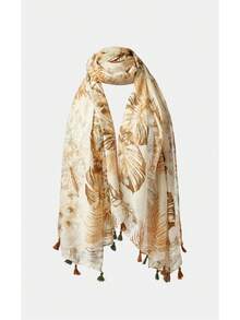 Noxbound Bearded Scarf - Khaki - View 4