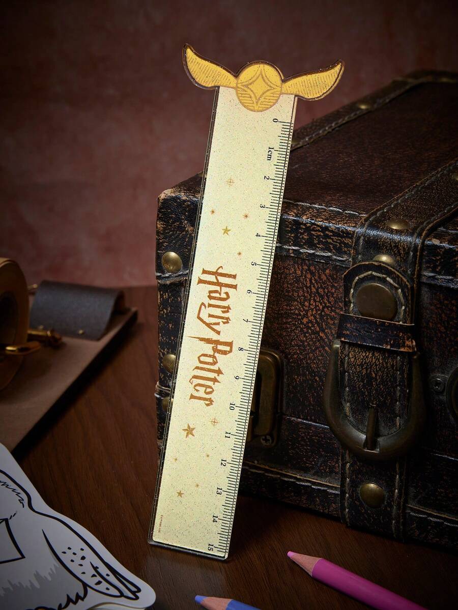 HARRY POTTER X SHEIN Fashion Cartoon Acrylic Ruler, Learning, Stationery, Creativity - Harry Potter - View 1
