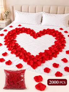 2000 Kelopak Mawar Buatan dari Kain Non-Woven Bergaya Romantis, Cocok untuk Pesta Lamaran, Dekorasi Hari Valentine, Dekorasi Pernikahan, Dekorasi Kamar, Dekorasi Ulang Tahun, Dekorasi Rumah, Dekorasi Pemandangan, dll. - warna-warni - View 3