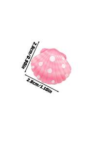 0.98 Inch / 2.5cm Resin Seashell Decor, Mini Artificial Seashell Ornament For Wedding, Holiday, Home Crafts & Home Decor Accessories - Gradient powder - View 3
