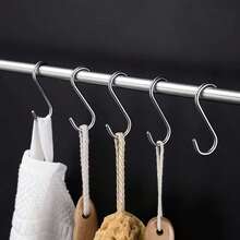 10 Heavy Duty Stainless Steel S-Shaped Hooks - Versatile Metal Hooks For Kitchens, Workshops, Bathrooms, And Gardens. - Multicolor - View 6