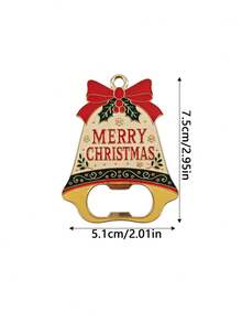Creative Metal Bottle Opener, Magnetic Fridge Magnet, Multifunctional Beer Opener, Holiday Decorative Ornament - C - View 3