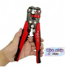 Professional Electrician Automatic Wire Stripping Pliers - Multifunctional, 24-10AWG Range, Fast Stripping And Cutting Cable Crimping Tool, With Anti Slip Grip, Used For Home Decoration, Home Appliance Repair And Car - Multicolor - View 1