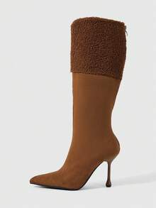 Daringsoles Classic Western Style Women's Boots, Suitable For Daily And Festive Occasions In Autumn And Winter - Rust Brown - View 1