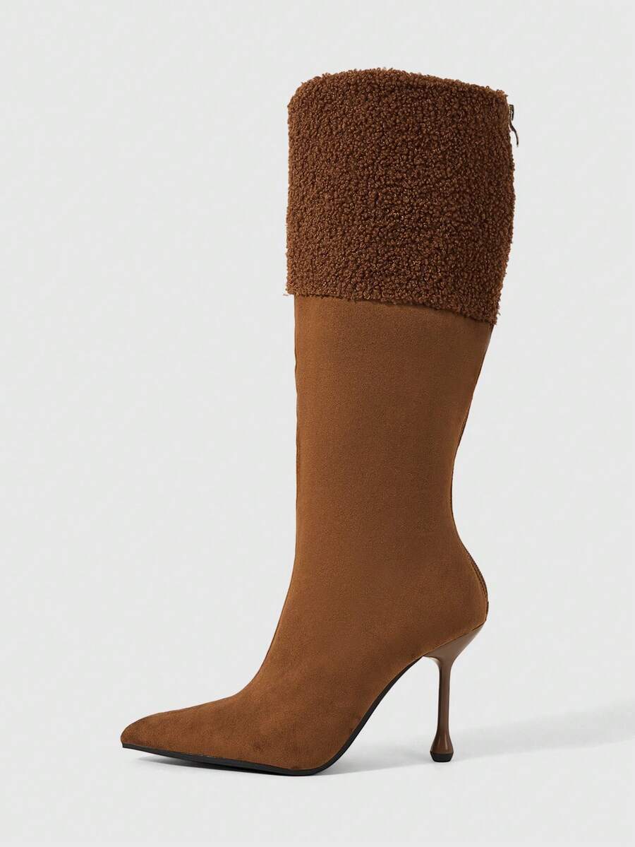 Daringsoles Classic Western Style Women's Boots, Suitable For Daily And Festive Occasions In Autumn And Winter - Rust Brown - View 1