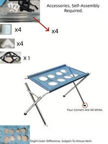 1Pc Foldable Stainless Steel Pet Bath Stand, Non‑Slip Pet Grooming Bath Table For Dogs And Cats. Portable Fixed Shower Rack For Large Dogs & Cats, Pet Bathing & Grooming Table, Home Bath & Beauty Desk, Anti‑Escape Pet Bath Bracket - Multi-color - View 8