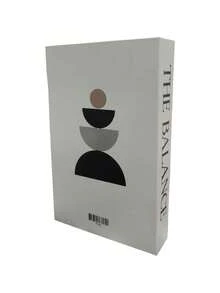 1pc Luxury Stylish Open Faux Book Decor, Christmas Ornament, Gift, Living Room Accessory, Paper Storage Box, Nordic Style Coffee Table Book, Storage For Keys, Trinkets & Jewelry - Apricot - View 9