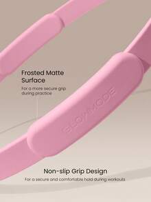 GLOWMODE Turn Up The Burn Silicone Pilates Ring With Matte Non-Slip Grip & Rounded, Skin-Friendly Design Yoga Pilates Studio Wellness Accessory - Pink - View 4