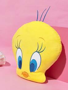 LOONEY TUNES X SHEIN 1個可愛 Tweety 卡通造型裝飾抱枕，適用於沙發、汽車 - 黃色 - 查看 5