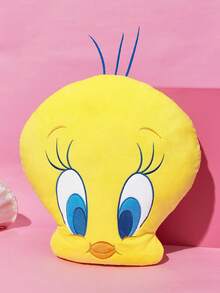 LOONEY TUNES X SHEIN 1個可愛 Tweety 卡通造型裝飾抱枕，適用於沙發、汽車 - 黃色 - 查看 2