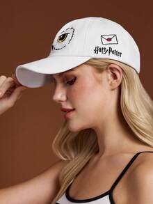HARRY POTTER X SHEIN 女士棒球帽 - 白色 - 查看 3