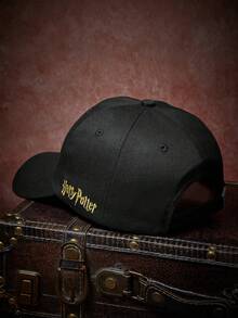 HARRY POTTER X SHEIN Topi Baseball Wanita - Hitam - View 5