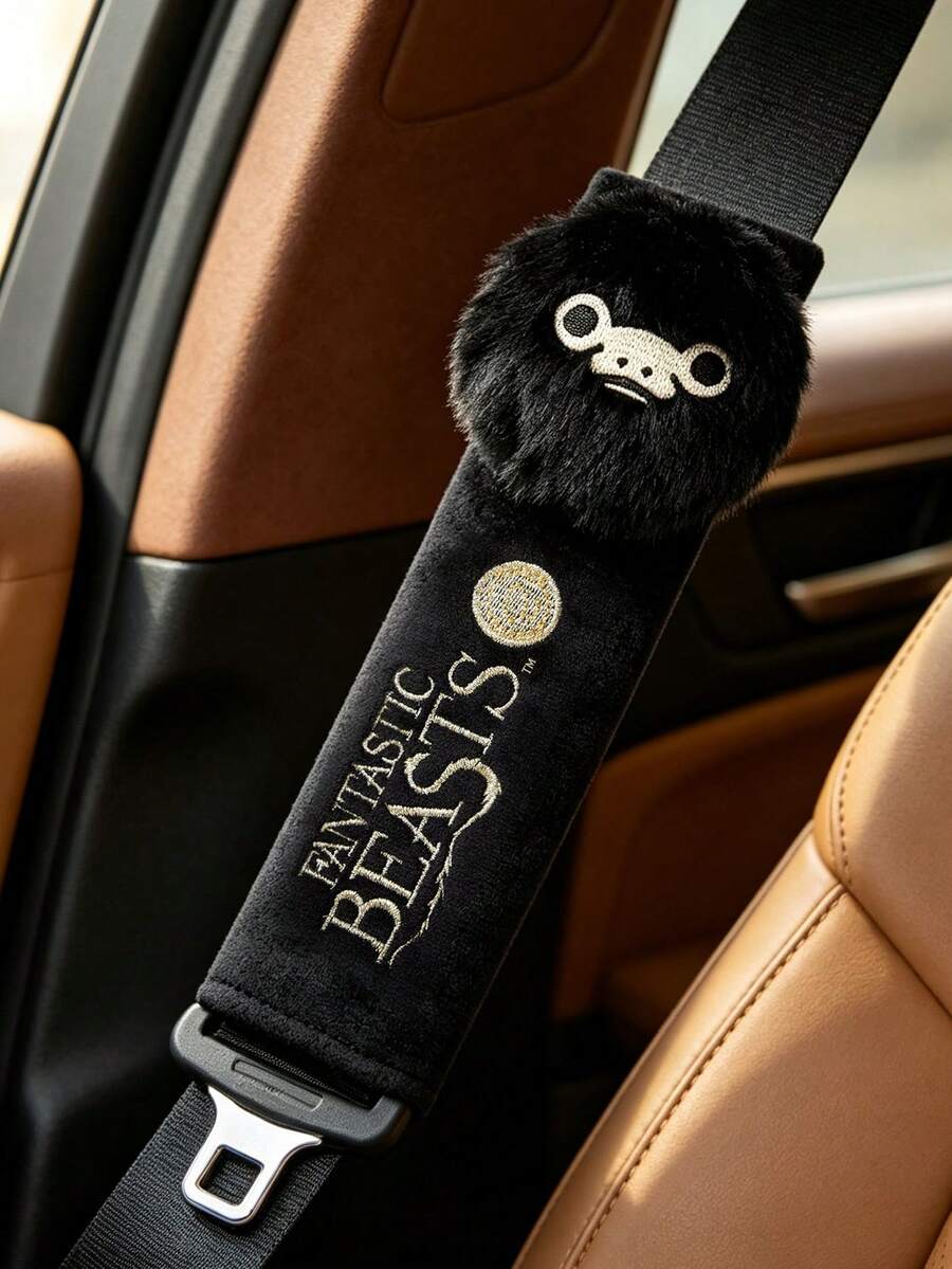 FANTASTIC BEASTS | SHEIN 1Pc Seat Belt Shoulder Cover, Black - Fantastic Beasts - View 1