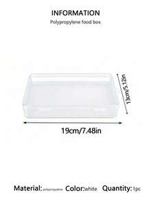1-Piece Clear Cheese Storage Container - Airtight Refrigerator Organizer For Brie/Cheddar, Leakproof Transparent Food Box With Lid, Stackable Kitchen Pantry Essentials - Clear - View 6