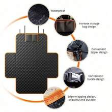 [Upgraded Thicker Version] Pet Cargo Liner - Pet Car Seat Cover, Scratch-Resistant, Suitable For Most Vehicles, Easy To Clean, Fit For Small, Medium, Large Dogs, Cats, And Other Pets - Orange - View 9
