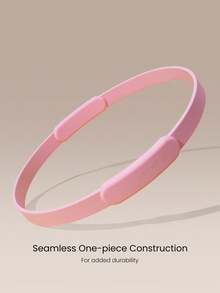GLOWMODE Turn Up The Burn Silicone Pilates Ring With Matte Non-Slip Grip & Rounded, Skin-Friendly Design Yoga Pilates Studio Wellness Accessory - Pink - View 3