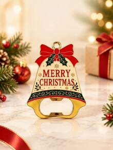 Creative Metal Bottle Opener, Magnetic Fridge Magnet, Multifunctional Beer Opener, Holiday Decorative Ornament - C - View 2