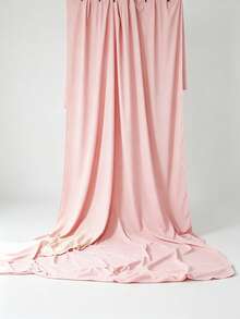 Premium Pink Photography Backdrop, A Reusable Hanging Fabricbackground For Studios, Parties, Vlogs, And Product Photography, Comes With No-Trace Nail Clips. - multicolor - View 5