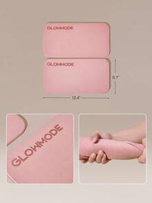 GLOWMODE Tiny Flow Mini Yoga Fitness Mats With Non-Slip Grip, Shock Absorption & Thick Joint-Supporting Design Yoga Pilates Studio Workout Wellness - Pink - View 7