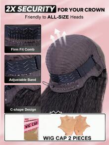 TrueHD 9AM Hair Wear & Go 無膠直髮真人髮假髮 7x5 HD蕾絲封口 漂白髮結 預拔髮際線 自然色 180%密度 8-14吋波波頭與16-30吋長髮 - SNatural - 查看 7