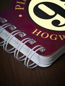 HARRY POTTER X SHEIN 60 Special-Shaped Coil Books, Cartoon Cute Hand Account, Student Thickened Notes, High-Value Portable Diary - 9 3/4 - View 3