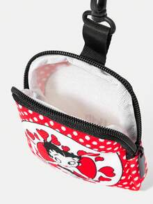 Betty Boop x SHEIN Multi-Functional Coin Purse With Lock And Zipper Pocket, Coin Storage And Organizer Pouch, Suitable For Both Men And Women - Cartoon-3 - View 5