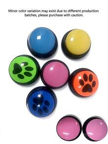 1 Pc/4 Pcs Dog Voice Recording Button, Pet Communication Training Buzzer, Teach Dog To Talk, No Battery,Gift, Present, Celebration(Without Battery) - Multicolor - View 2