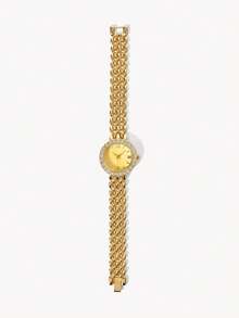 Opalesca Lady's Diamond-Studded Bracelet Watch, Female Light Luxury Model - Gold - View 10