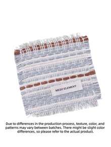 Boho Woven Coaster Set, Natural Cotton Jute Fabric Drink Coasters, Absorbent Heat-Resistant Handmade Mats, Farmhouse Table Protection For Coffee Cups, Mugs, Home Decor, Housewarming Gift - Multicolor - View 14