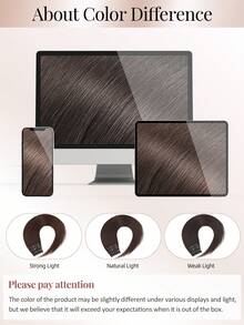 4PCS With 8 Clips Straight Clip In Hair Extensions 100% Real Human Hair Color 2# Dark Brown 12-18 Inch Double Weft Invisible Clip Hair Extensions Remy Natural Human Hair For Women Girl Daily Full Head Use - S2 - View 8