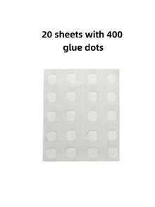 120/400/1000pcs Undetectable Double-Sided Nano Glue Dots, 10mm/0.4in ...
