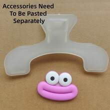 1pc DIY Cartoon Sausage Mouth Shaped Page Clips,[Accessories Need To Be Pasted Separately], Notebook/Book Marker, Large Stationery Clips Suitable For Reading, Diary, Creative Book Clip, Practical Note Clips, Fixed Manual Clips, Student Music Clips - Multicolor - View 19