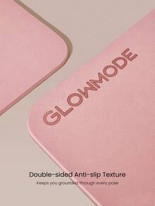 GLOWMODE Tiny Flow Mini Yoga Fitness Mats With Non-Slip Grip, Shock Absorption & Thick Joint-Supporting Design Yoga Pilates Studio Workout Wellness - Pink - View 3